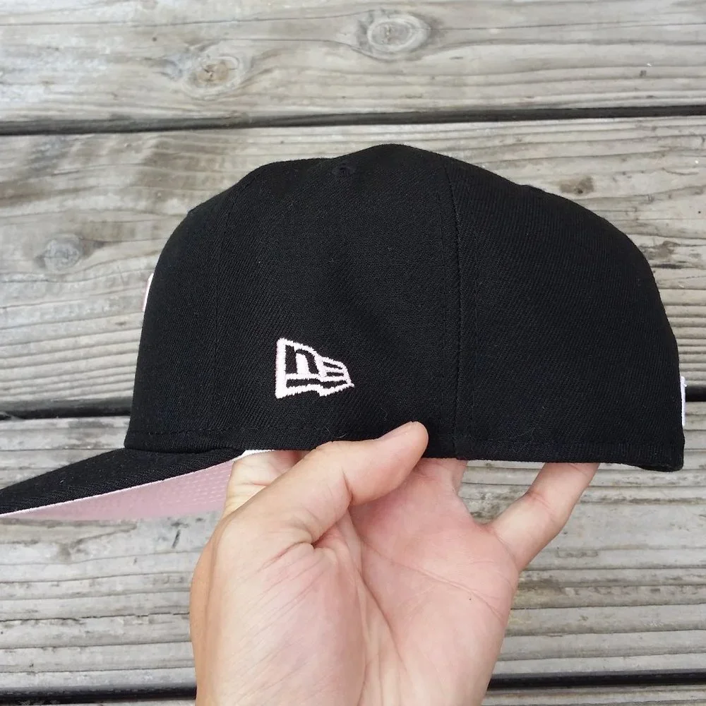New Era San Francisco Giants 1901 All Star Game Patch Black Pink Fitted Hat Cap - Picture 4 of 6